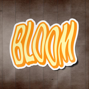 Bloom Vinyl Sticker (Orange)